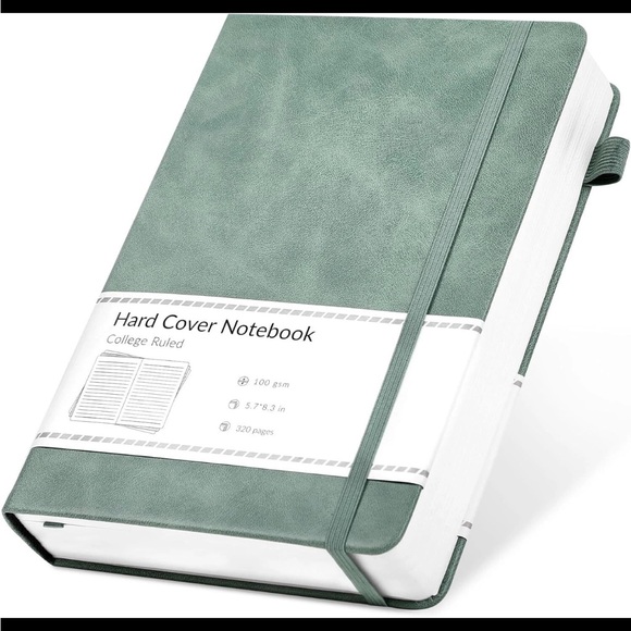Cagie Other - NEW! Hard Cover Notebook in Sage Green Journal Office Lists Still in Plastic